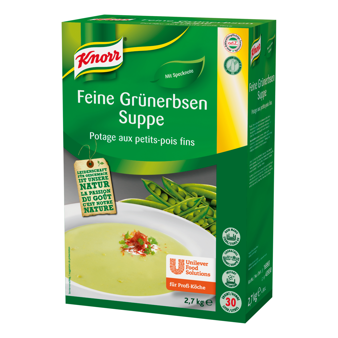 KNORR Zöldborsókrémleves