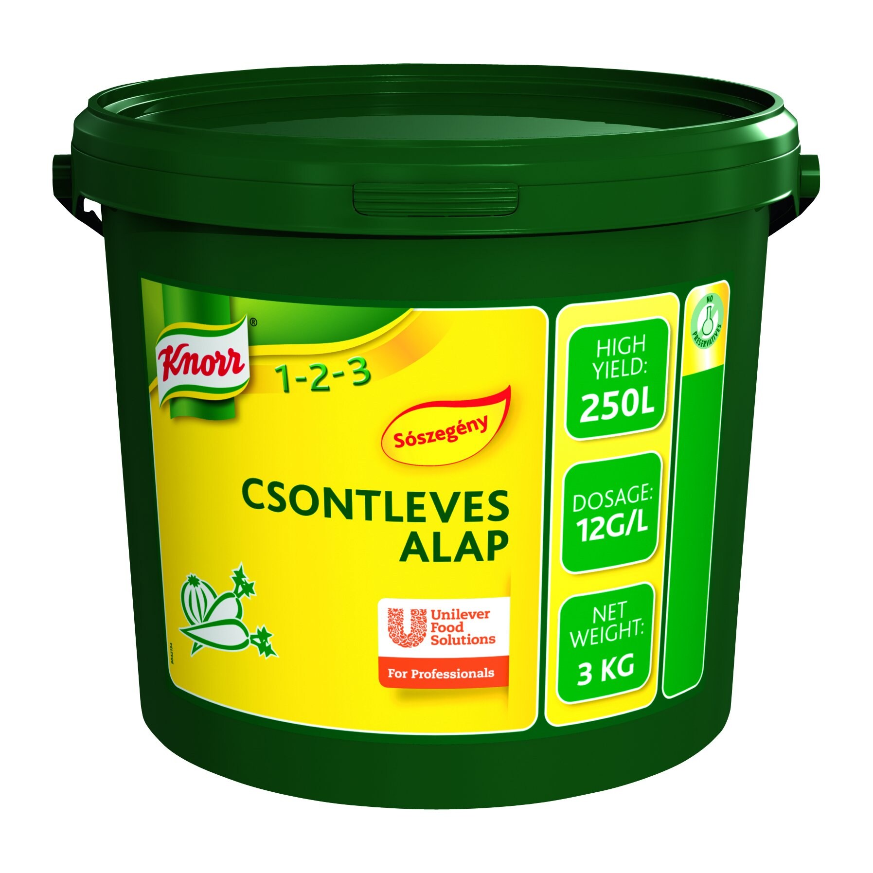 KNORR Csontleves alap - Sószegény 3kg - 