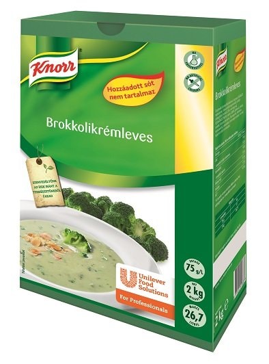 KNORR Brokkolikrémleves hozzáadott só nélkül 2 kg