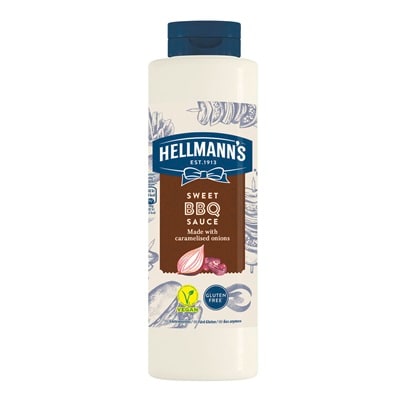 HELLMANN'S Barbecue szósz 792ml -  Minőségi márkájú termék felszolgálása pozitív benyomást kelt a vendégekben.
