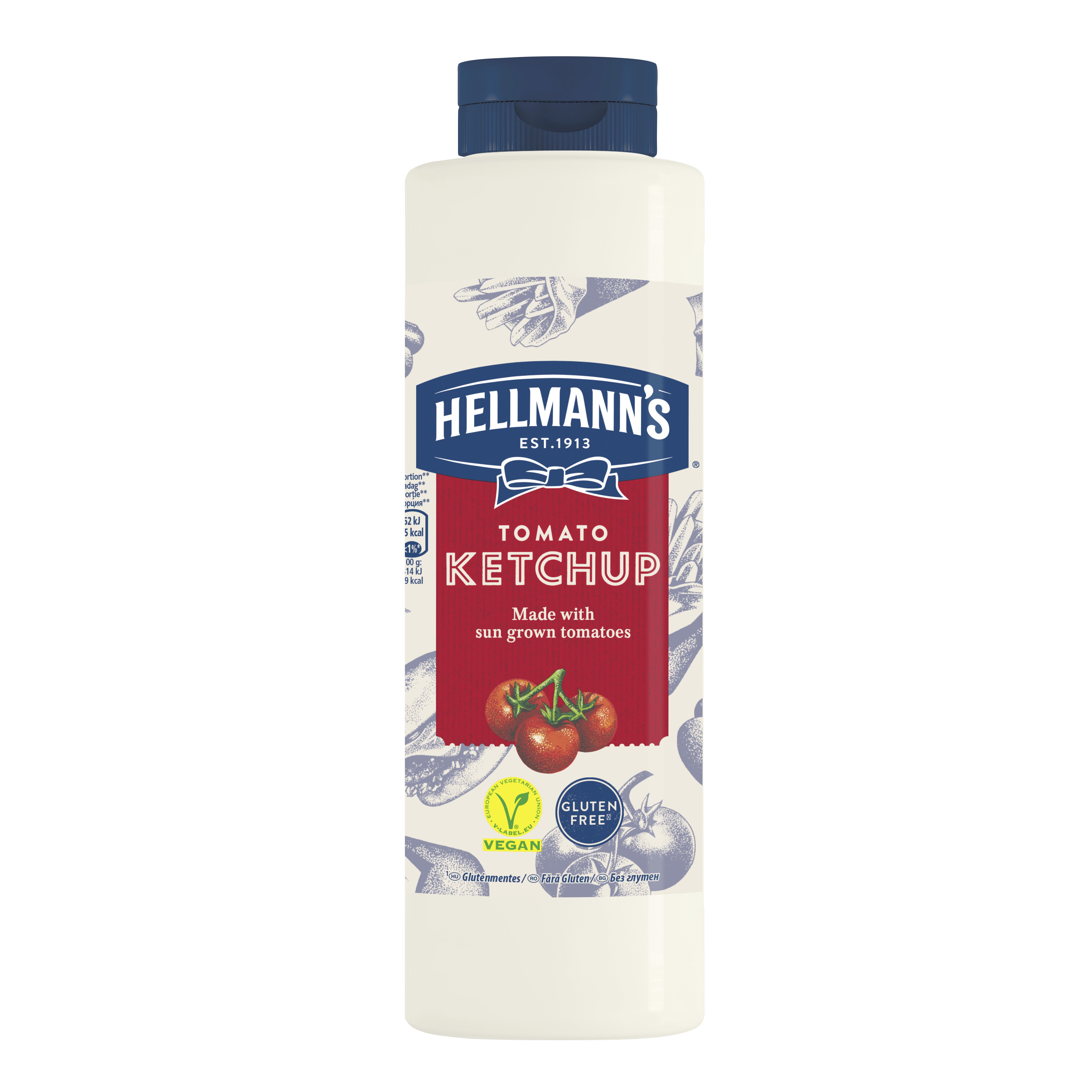 HELLMANN'S Ketchup 856 ml -  Minőségi márkájú termék felszolgálása pozitív benyomást kelt a vendégekben.