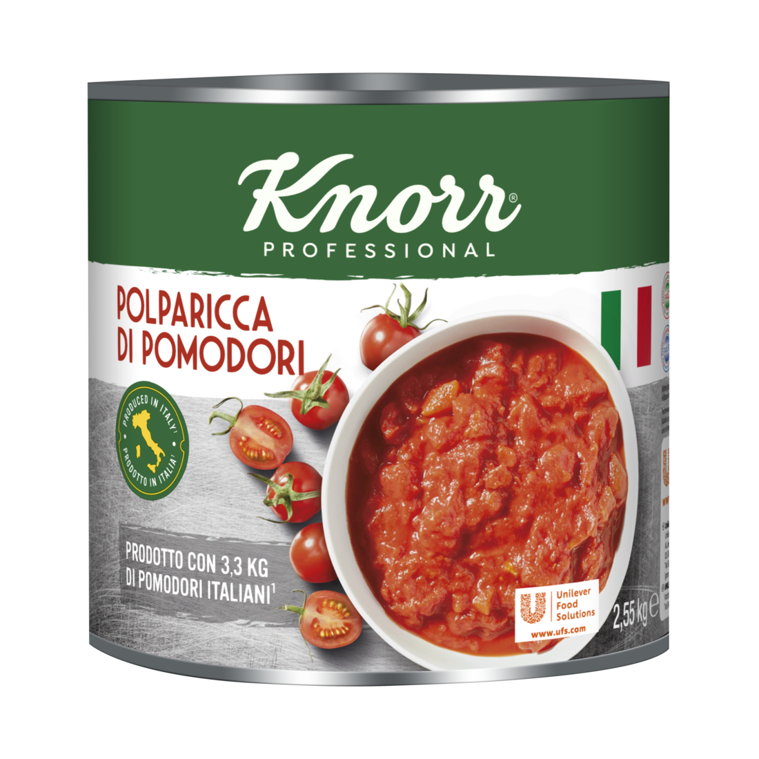 KNORR Hámozott kockázott paradicsom konzerv 2,55 kg - 