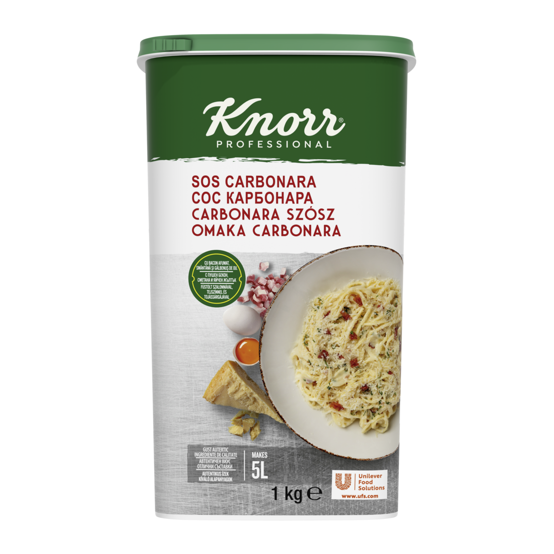 KNORR  Sauce Carbonara (Tejszínes-szalonnás tésztaszósz alap) 1kg