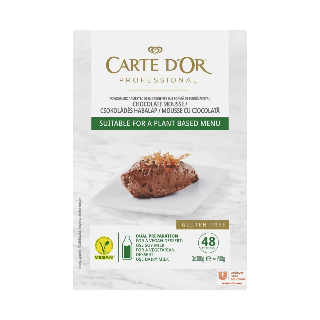 Carte d'Or Professional Vegán Csokoládé habalap 0,9 kg