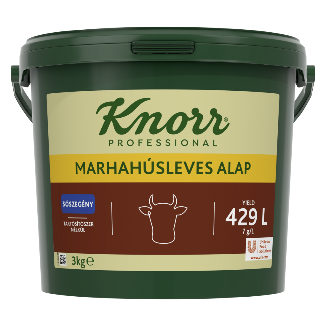 KNORR Marhahúsleves alap - Sószegény 3kg - 