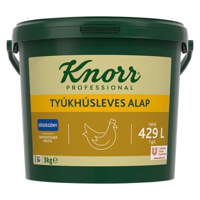 KNORR Tyúkhúsleves alap - Sószegény 3kg - 