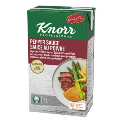 KNORR Garde d'Or Folyékony Zöldbors Mártás 1 L - Ételeim fontos része a mártás, de nincs elég idő és személyzet ezekre a feladatokra.