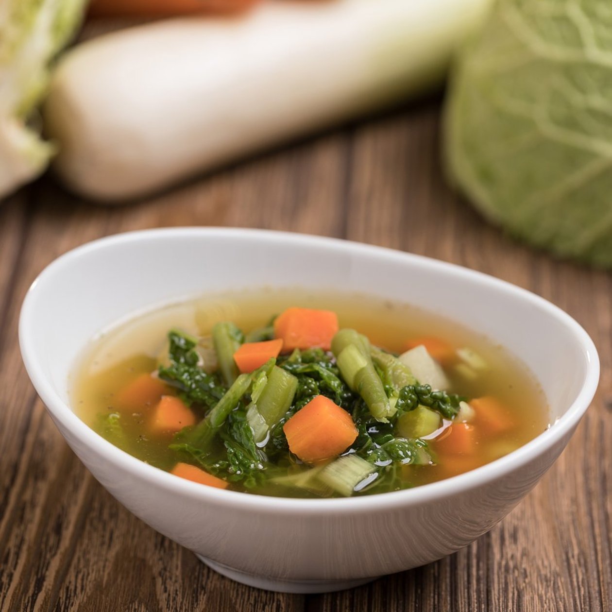 Kelkáposztaleves zöldségekkel (felnőtt, allergénmentes alappal) – - Recept