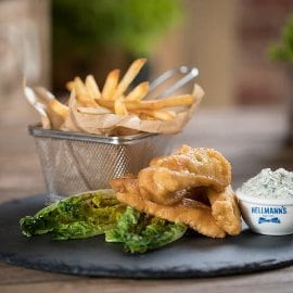 Ropogós tőkehal remoulade mártással Ropogós tőkehal remoulade mártással