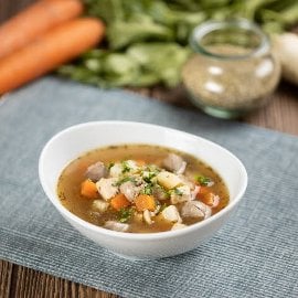 Rozmaringos csirkeraguleves májjal (felnőtt)