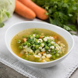 Zöldborsó leves (7-10 éves korcsoport, allergénmentes alappal)
