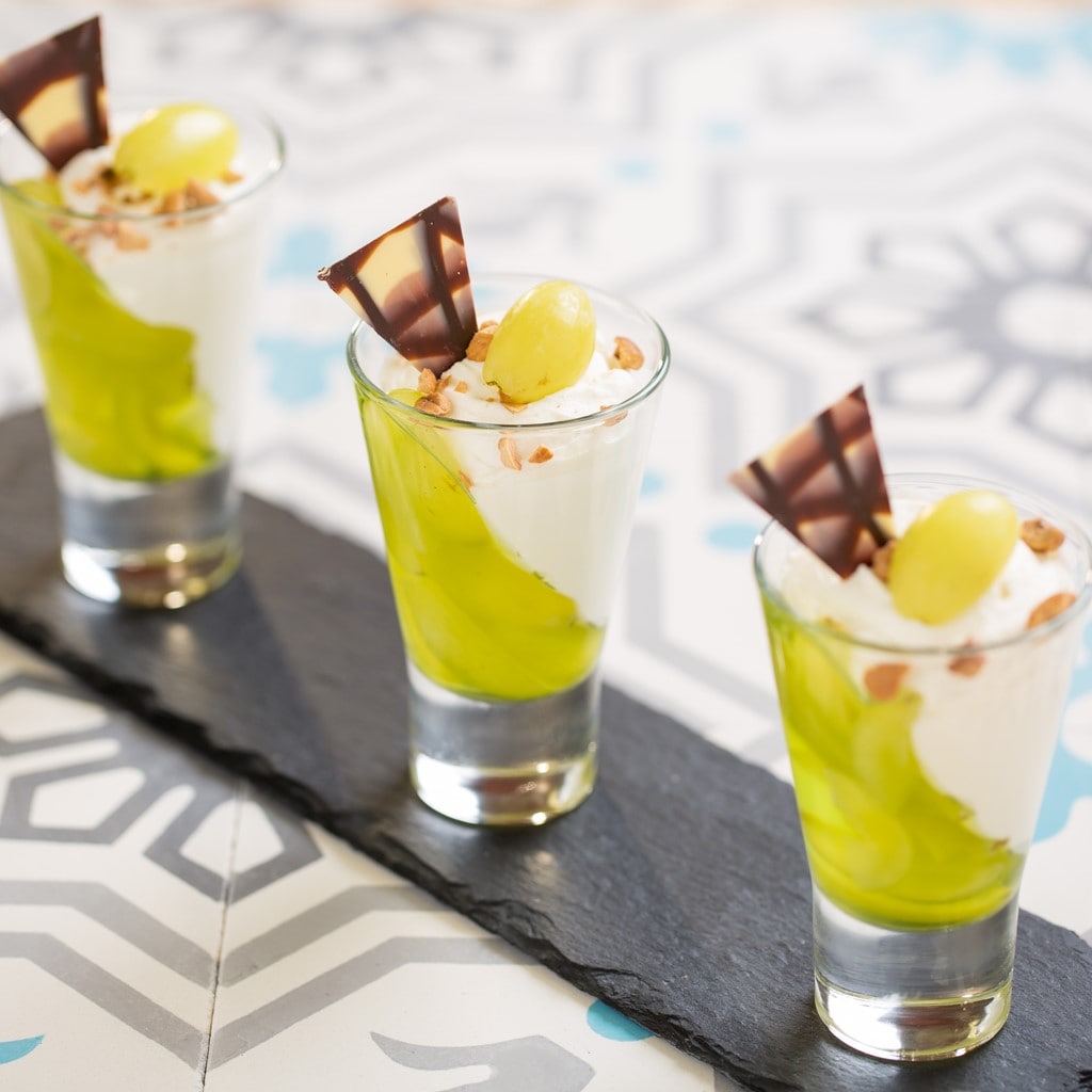Tiramisu szőlőhab must zselével Tiramisu szőlőhab must zselével