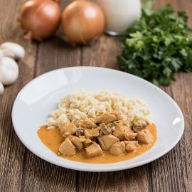 Bakonyi pulykaragu burgonyás galuskával (felnőtt, sómentes alappal)