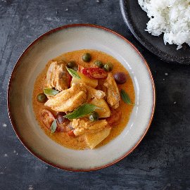 Csirkés vörös curry