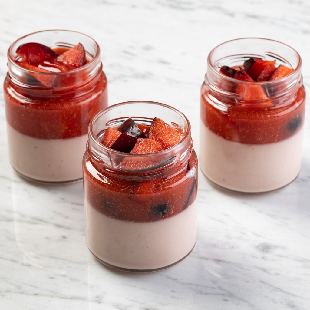 Erdei gyümölcsös pannacotta Erdei gyümölcsös pannacotta