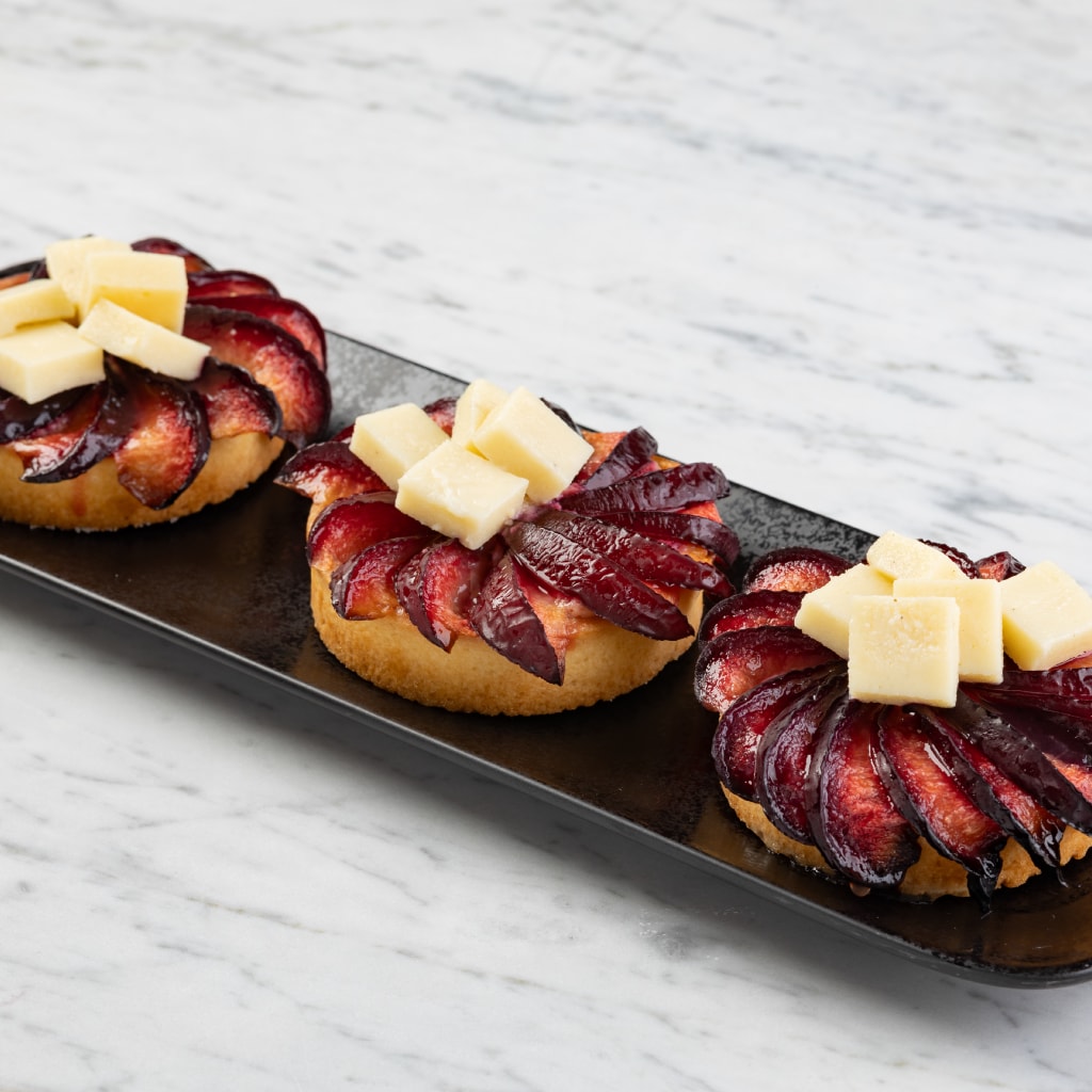 Szilva tarte vanília kockákkal Szilva tarte vanília kockákkal