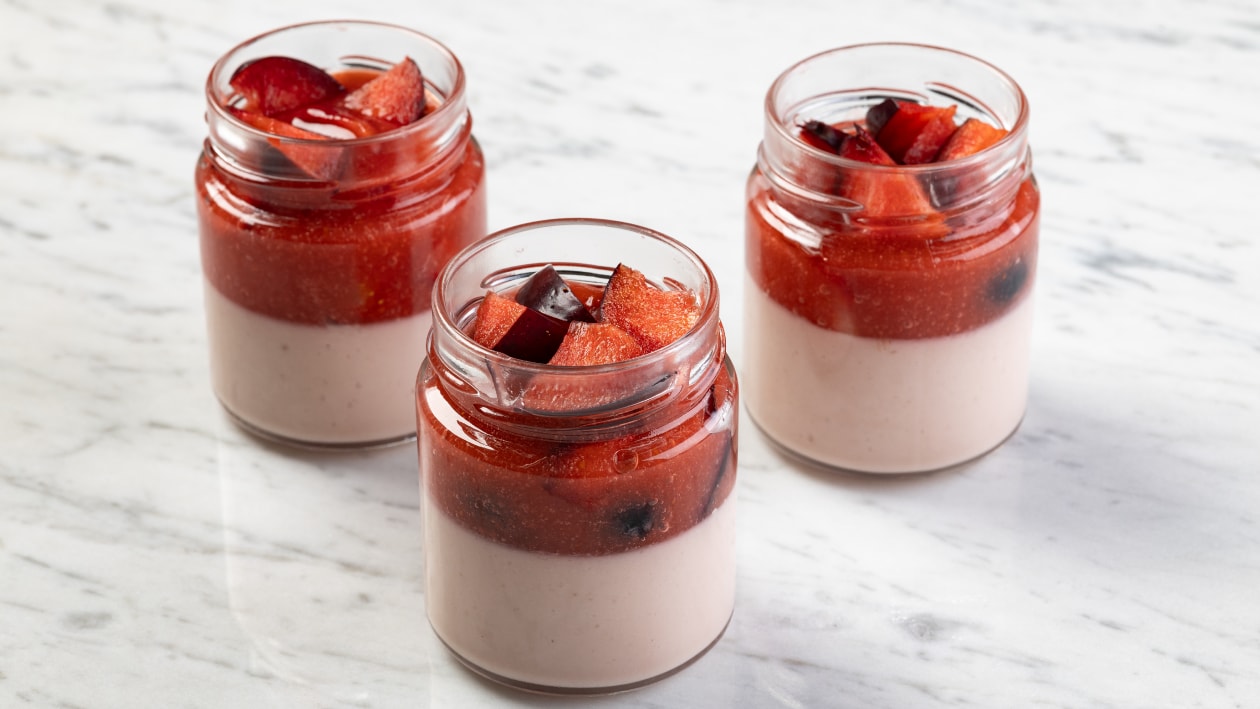 Erdei gyümölcsös pannacotta – - Recept