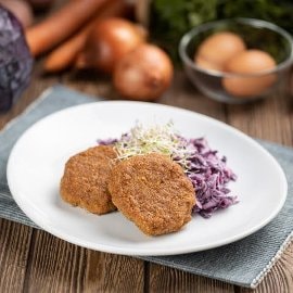 Burgonyás halpogácsa majonézes káposztasalátával (7-10 éves korcsoport)