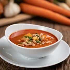 Fejtett bableves hajdina galuskával (felnőtt)