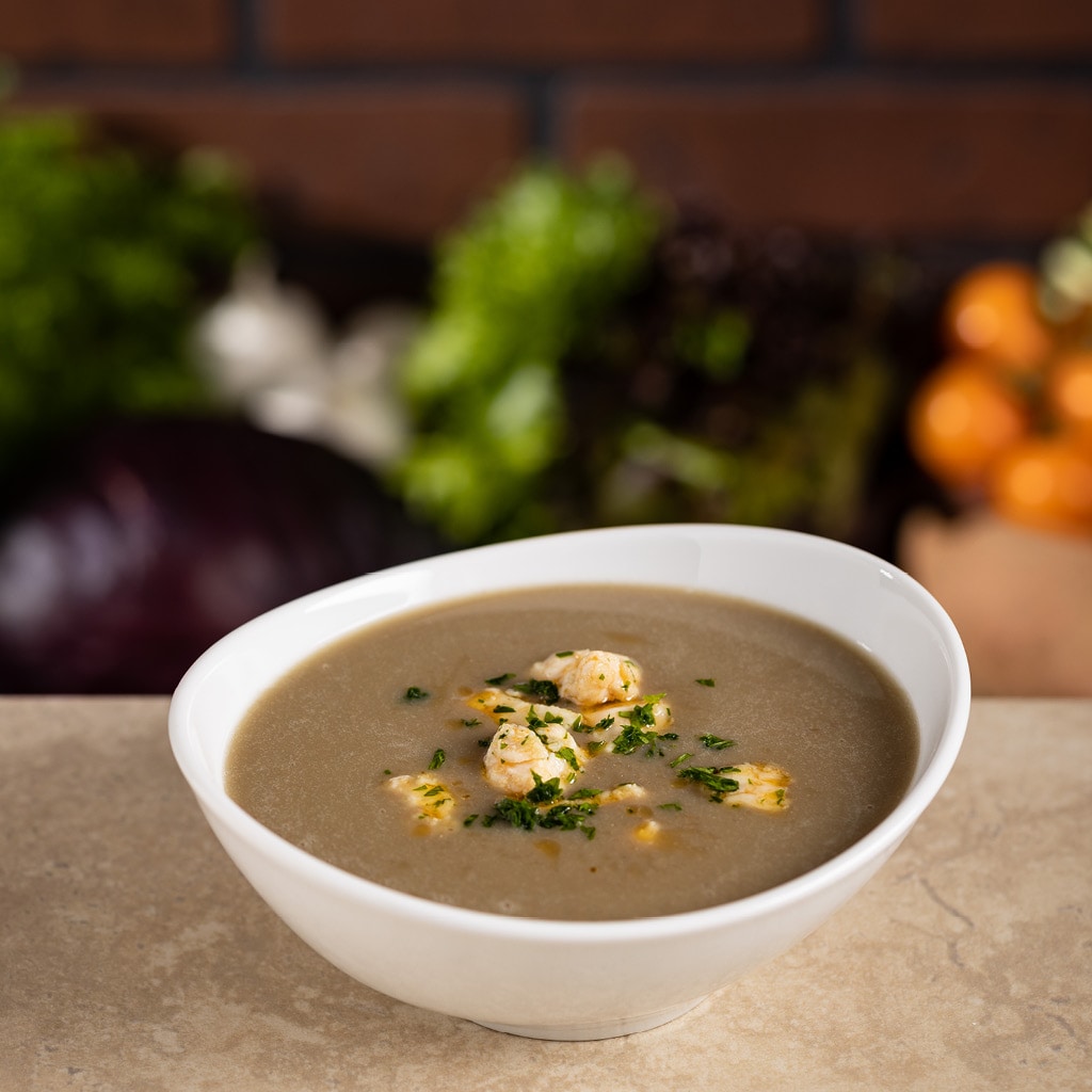 Füstös lencsekrémleves fűszeres csirkekockával (7-10 éves korcsoport)