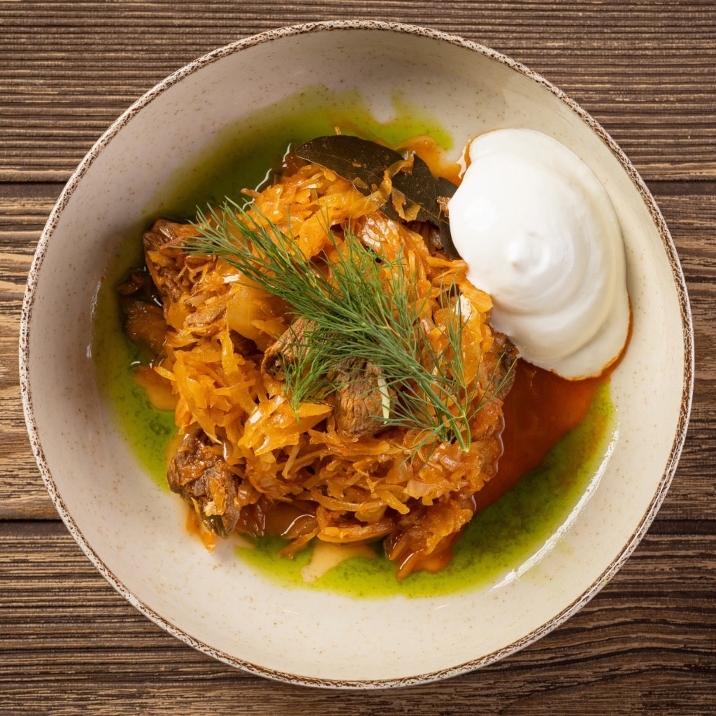 Székelykáposzta tejfölhabbal Székelykáposzta tejfölhabbal