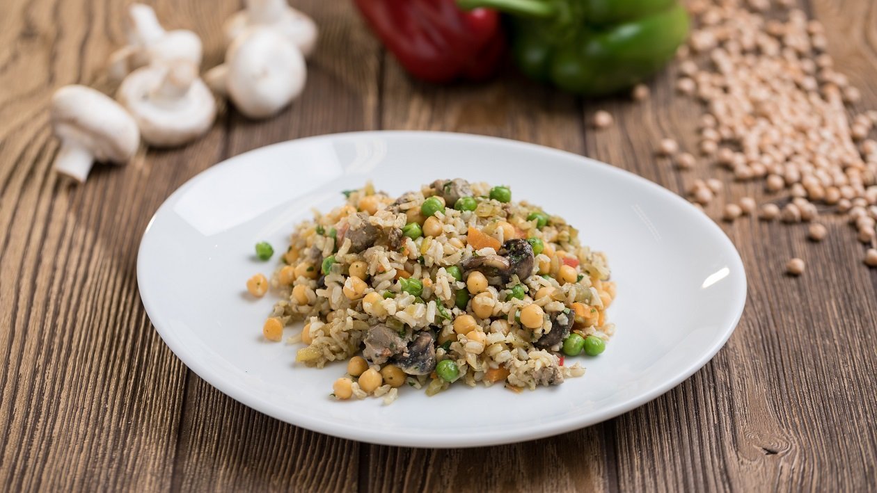 Csicseriborsós rizottó barna rizzsel (7-10 éves korcsoport) – - Recept