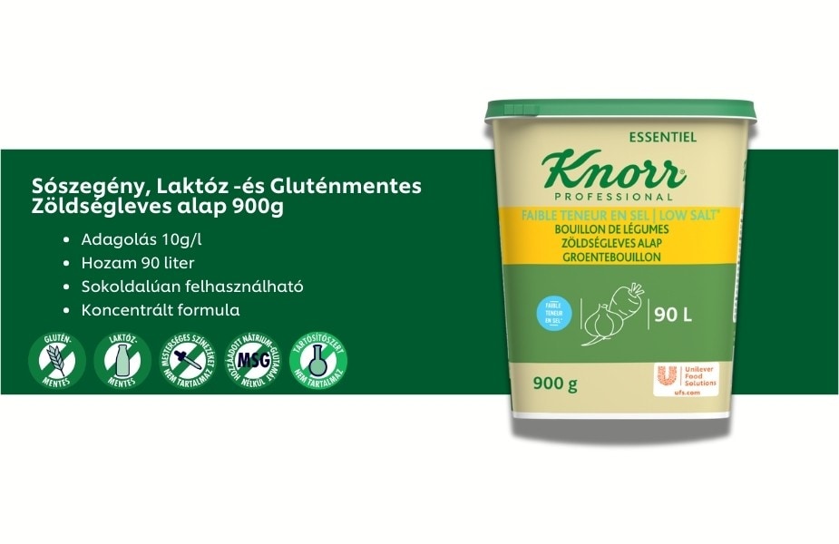Sószegény, Glutén -és Laktózmentes Zöldségleves alap 900g
