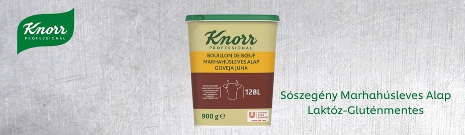 Válassza a Sószegény Marhahúsleves Alapot, amely Laktóz-Gluténmentes