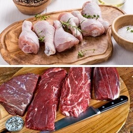 a húsok színe, nyers hús, csirke, marha, bbq a húsok színe, nyers hús, csirke, marha, bbq